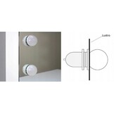 Kaptafel met Spiegel, Kruk & 6 LED-lampjes - Scandinavisch Design - 35% Korting