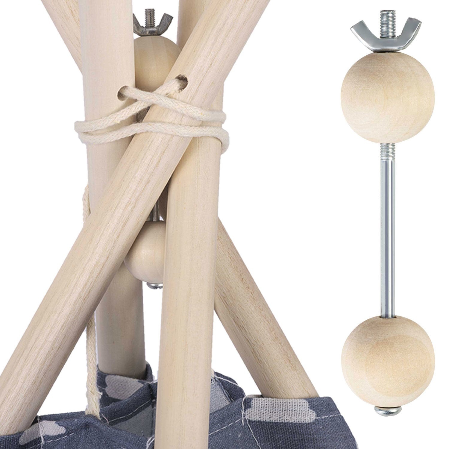 Tipi Stabilisator voor Speeltent - Hout & Metaal - 40% Korting!