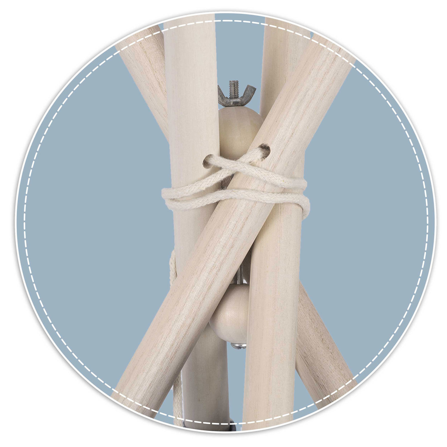 Tipi Stabilisator voor Speeltent - Hout & Metaal - 40% Korting!