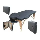 Inklapbare Massagetafel Zwart 185x70cm - 34% Korting!