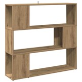 Boekenkast/Kamerscherm 100x24x94 cm Artisanaal Eiken - 34% Korting!