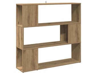 Boekenkast/Kamerscherm 100x24x94 cm Artisanaal Eiken - 34% Korting!