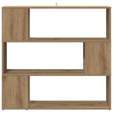 Boekenkast/Kamerscherm 100x24x94 cm Artisanaal Eiken - 34% Korting!