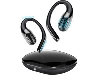 Open-Ear Koptelefoon: 45u Batterij, IPX7 Waterdicht, Bluetooth 5.3 met ENC Microfoon