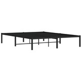 VidaXL Bedframe Metaal Zwart 160x200 cm - 35% Korting