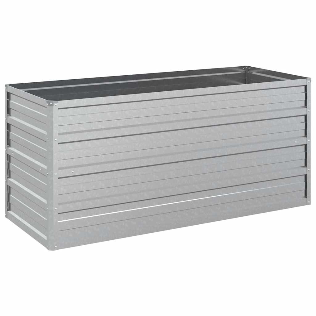 Verhoogde Plantenbak Staal 100x40x45 cm Zilver - 39% Korting