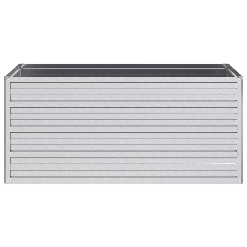 Verhoogde Plantenbak Staal 100x40x45 cm Zilver - 39% Korting