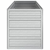 Verhoogde Plantenbak Staal 100x40x45 cm Zilver - 39% Korting