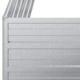 Verhoogde Plantenbak Staal 100x40x45 cm Zilver - 39% Korting