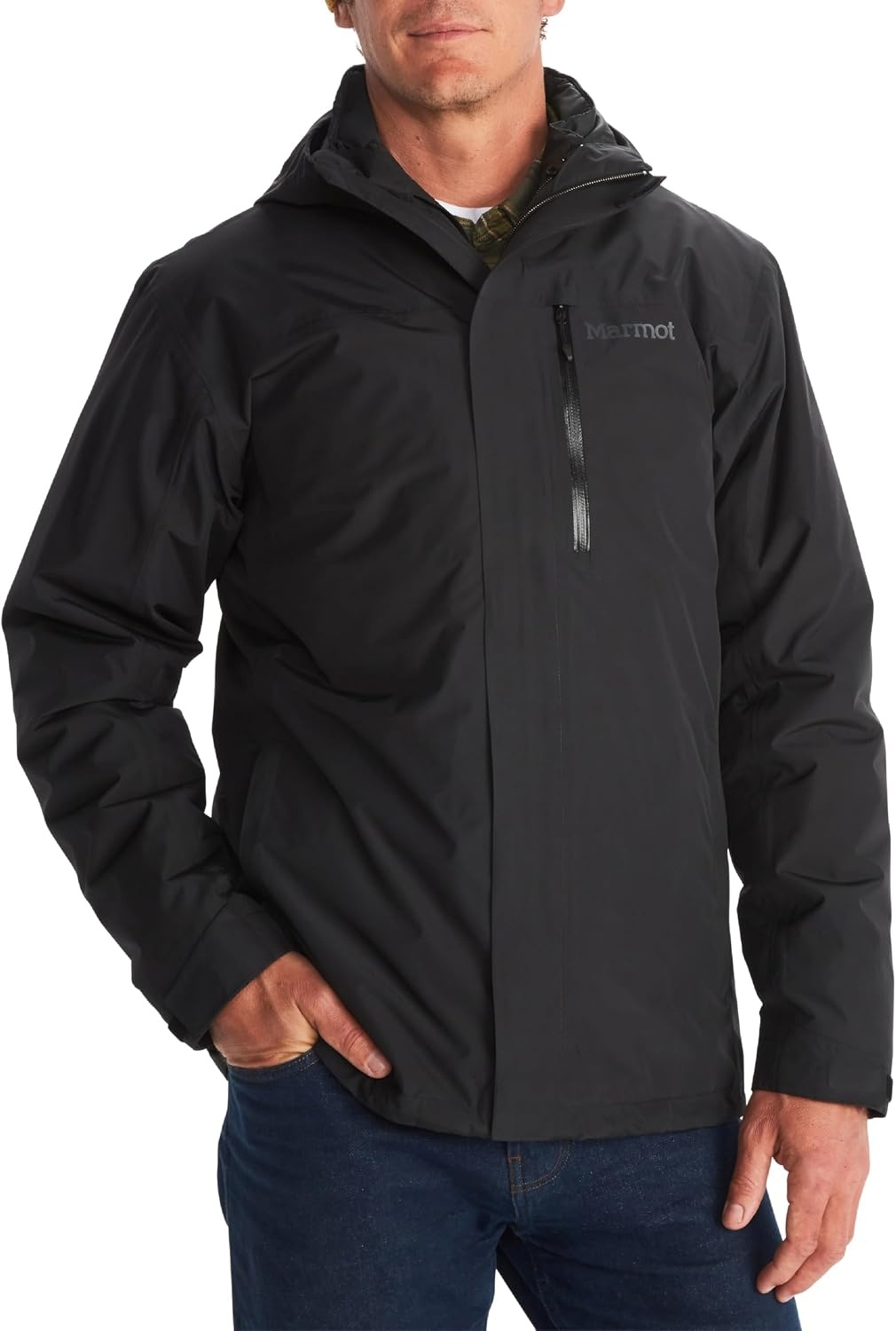 3-in-1 Waterdichte Jas met Polartec Fleece Zwart (L) - 35% Korting