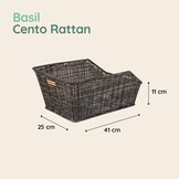 Bruine Kunststof Fietsmand (Rotan Look) - 34% Korting!