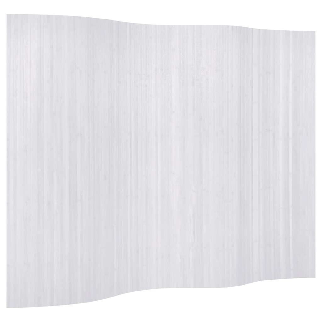 Bamboe Kamerscherm 250x165 cm Wit - 34% Korting!