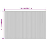 Bamboe Kamerscherm 250x165 cm Wit - 34% Korting!