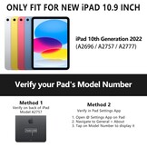 iPad 10e Gen Hoes met Toetsenbord & Trackpad - 77% Korting
