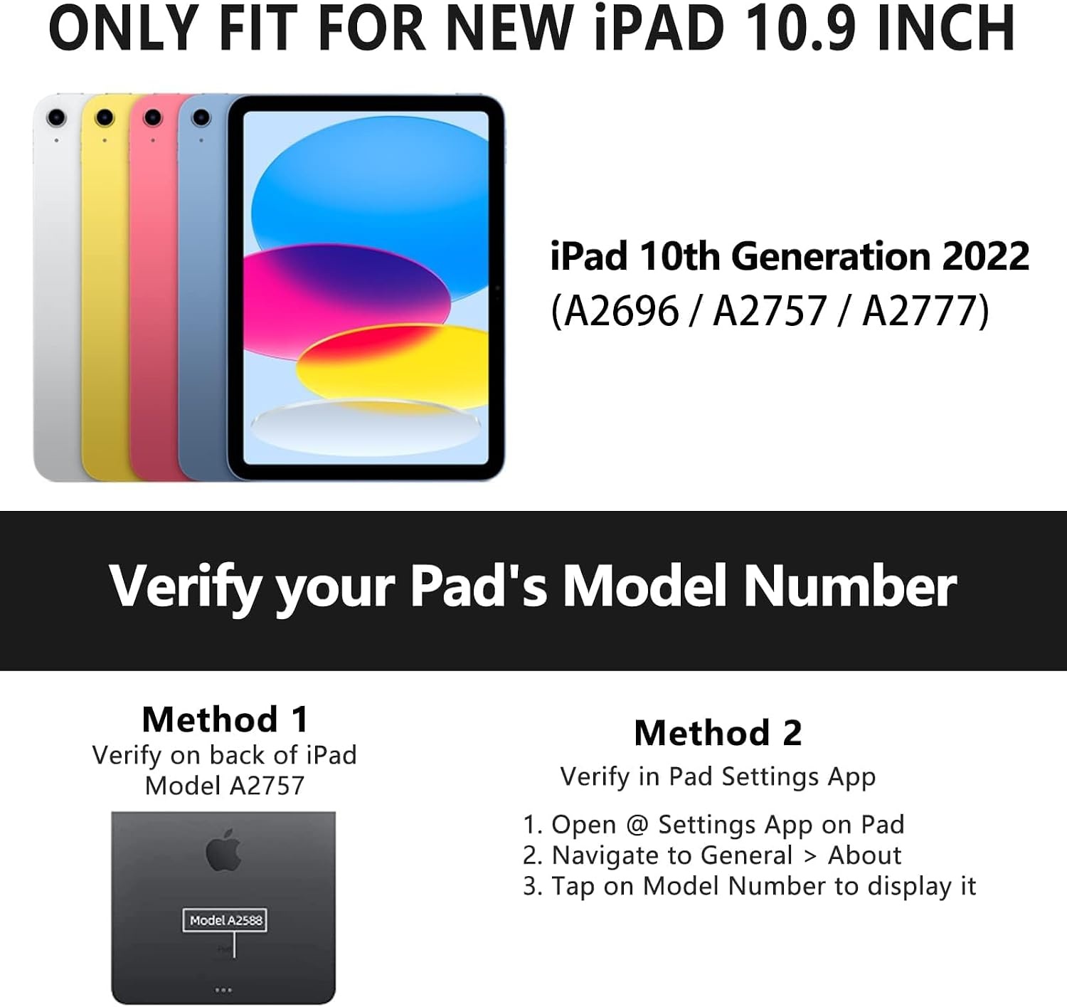 iPad 10e Gen Hoes met Toetsenbord & Trackpad - 77% Korting