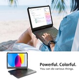 iPad 10e Gen Hoes met Toetsenbord & Trackpad - 77% Korting