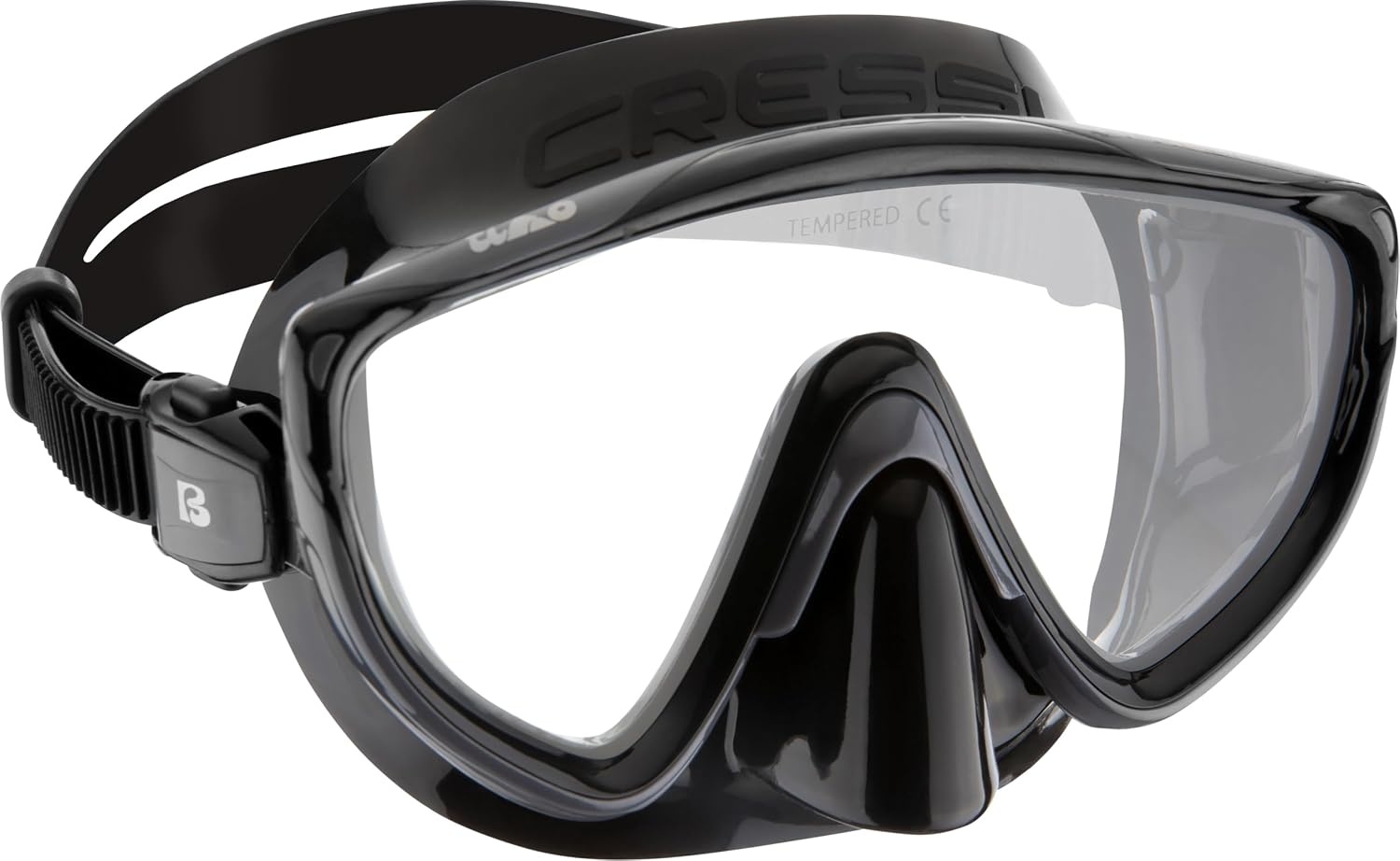 Snorkelset Cressi Tonga/Tino/Scilla - Volwassenen Zwart/Grafiet - 34% Korting