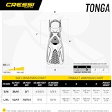 Snorkelset Cressi Tonga/Tino/Scilla - Volwassenen Zwart/Grafiet - 34% Korting