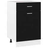 vidaXL Lyon Onderkast Zwart - 50x46x81,5 cm met Korting