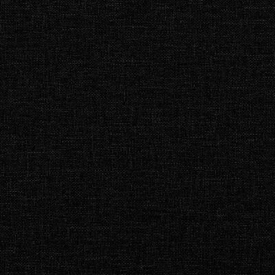 Driezitsbank 180 cm Stof Zwart - 35% Korting