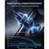 Laptop Koelpad V12 Ultra | Krachtige Ventilator | Zwart | 30% Korting