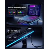 Laptop Koelpad V12 Ultra | Krachtige Ventilator | Zwart | 30% Korting