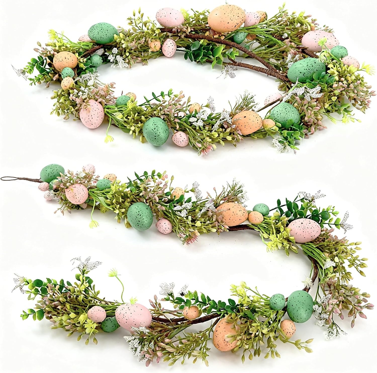 Paasslinger met Kunstbloemen & Eieren | 360 cm | Flexibel | Binnen & Buiten | 33% Korting