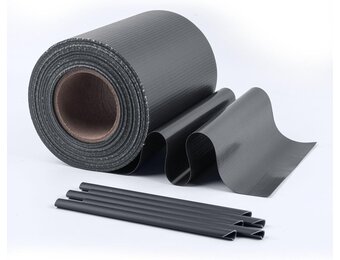 Inkijkwerende Omheining PVC Antraciet 35m x 19cm - 28% Korting!