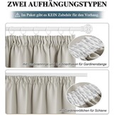 Verduisterende Gordijnen Thermisch - 140x160 cm - Natuurlijk - 33% Korting