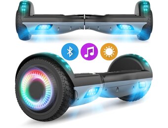 SISIGAD Hoverboard 16,5 cm Grijs/Zwart - Nu met 35% Korting!