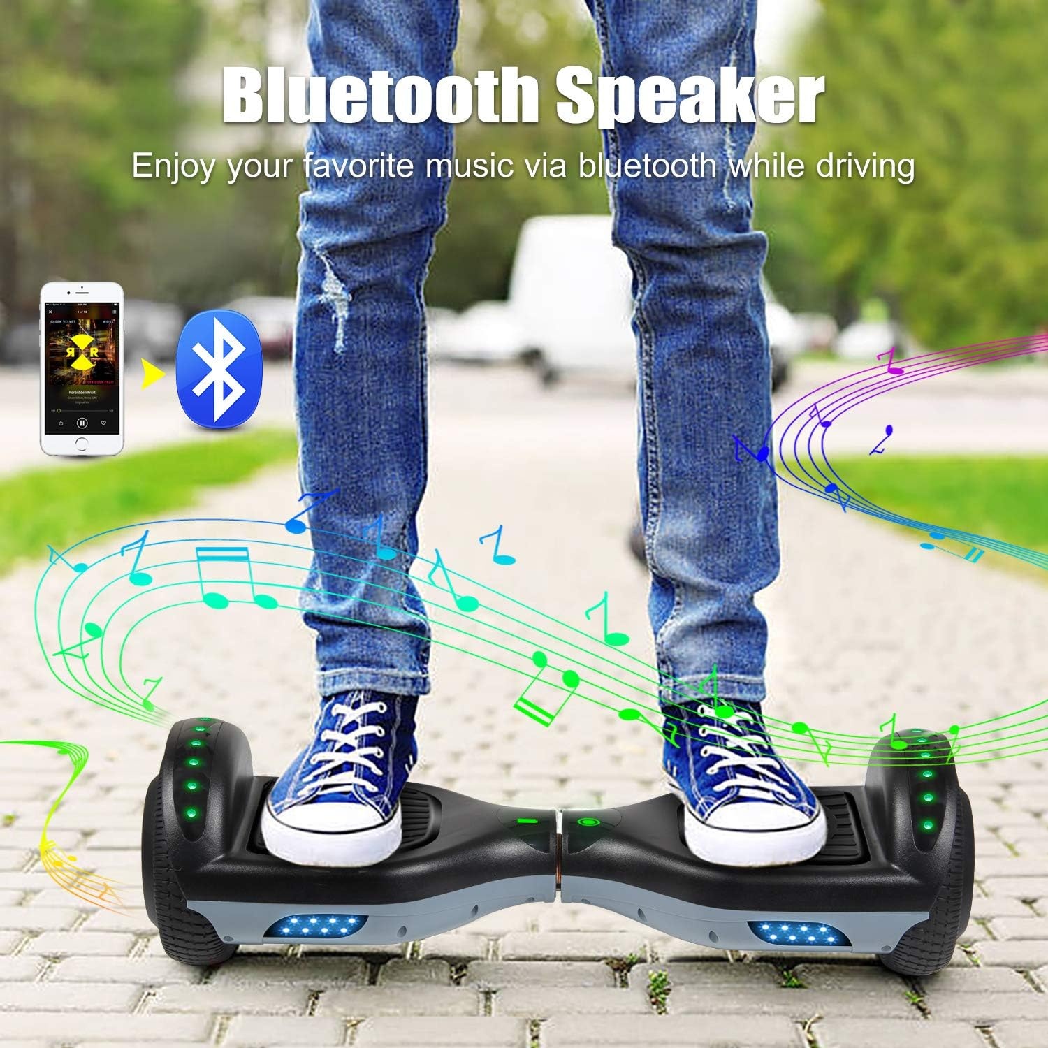 SISIGAD Hoverboard 16,5 cm Grijs/Zwart - Nu met 35% Korting!