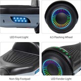 SISIGAD Hoverboard 16,5 cm Grijs/Zwart - Nu met 35% Korting!
