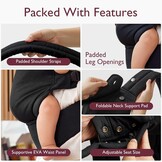 Momcozy Ergonomische Baby Draagzak - Zwart - 3-20 kg - 29% Korting