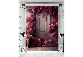 Kate Rode Bloem Achtergrond 1,5x2,2m (28% Korting)