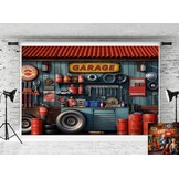 Kate Fotografie Achtergrond 2.2x1.5m - Monteur & Auto Reparatie Thema - 28% Korting!