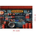 Kate Fotografie Achtergrond 2.2x1.5m - Monteur & Auto Reparatie Thema - 28% Korting!