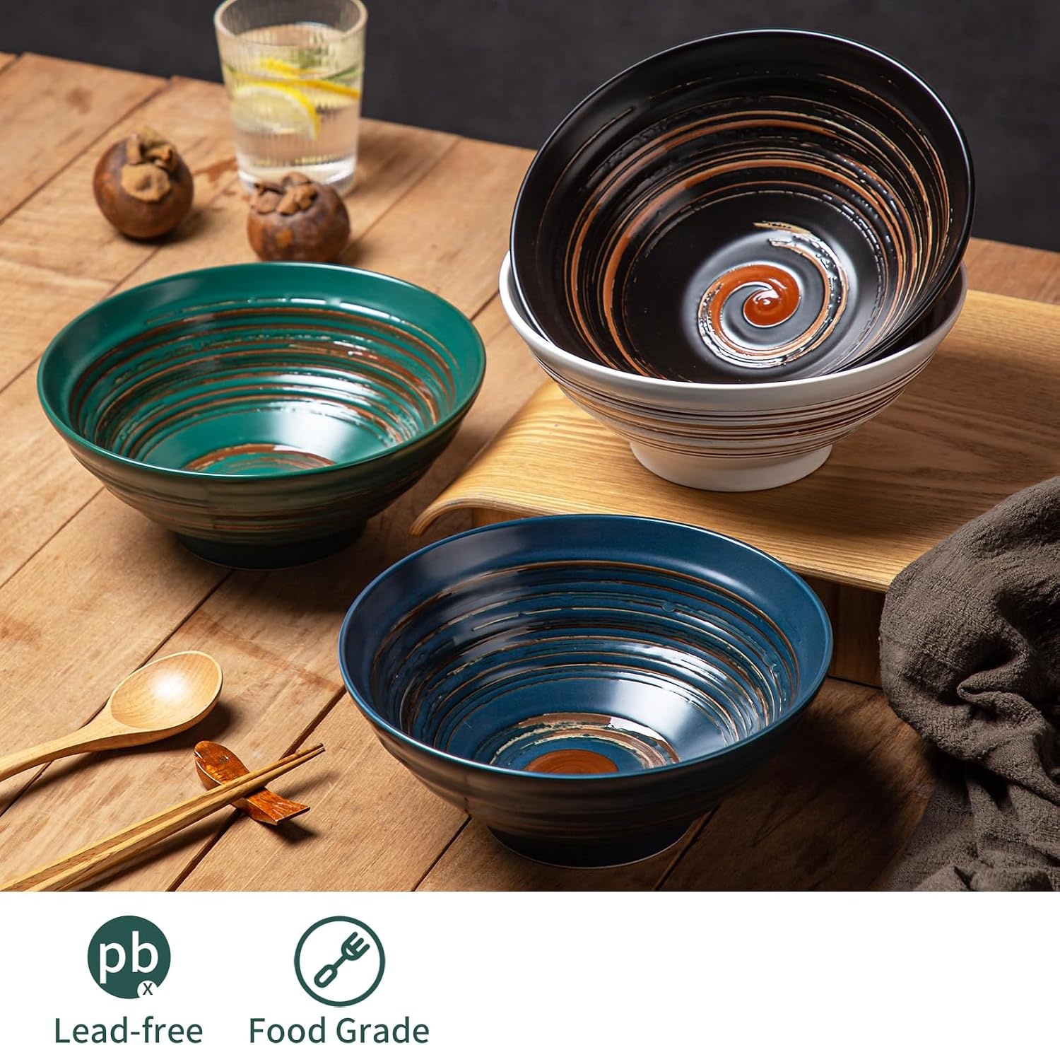 Keramische Ramenkommen Set (4 stuks) - 34% Korting