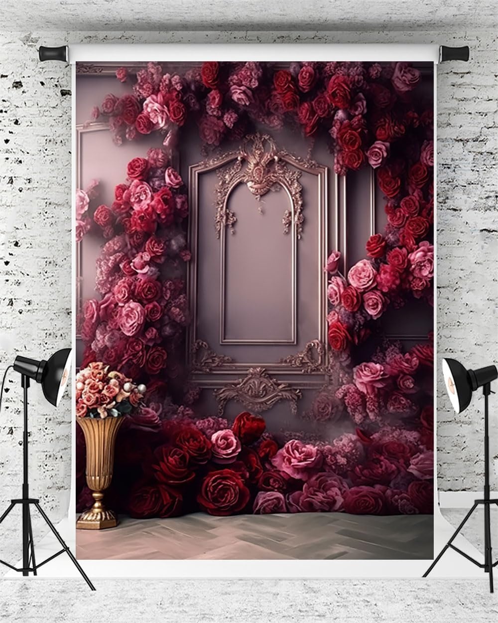 Kate Rode Bloem Achtergrond 1,5x2,2m - 28% Korting