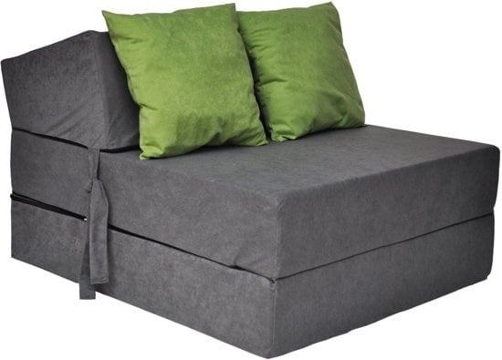 Opvouwbaar Logeermatras 200x70x15 cm met Kussens - 34% Korting!