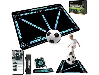 Voetbal Trainingsmat met Kick Trainer | 40% Korting | 90x60 cm Zwart