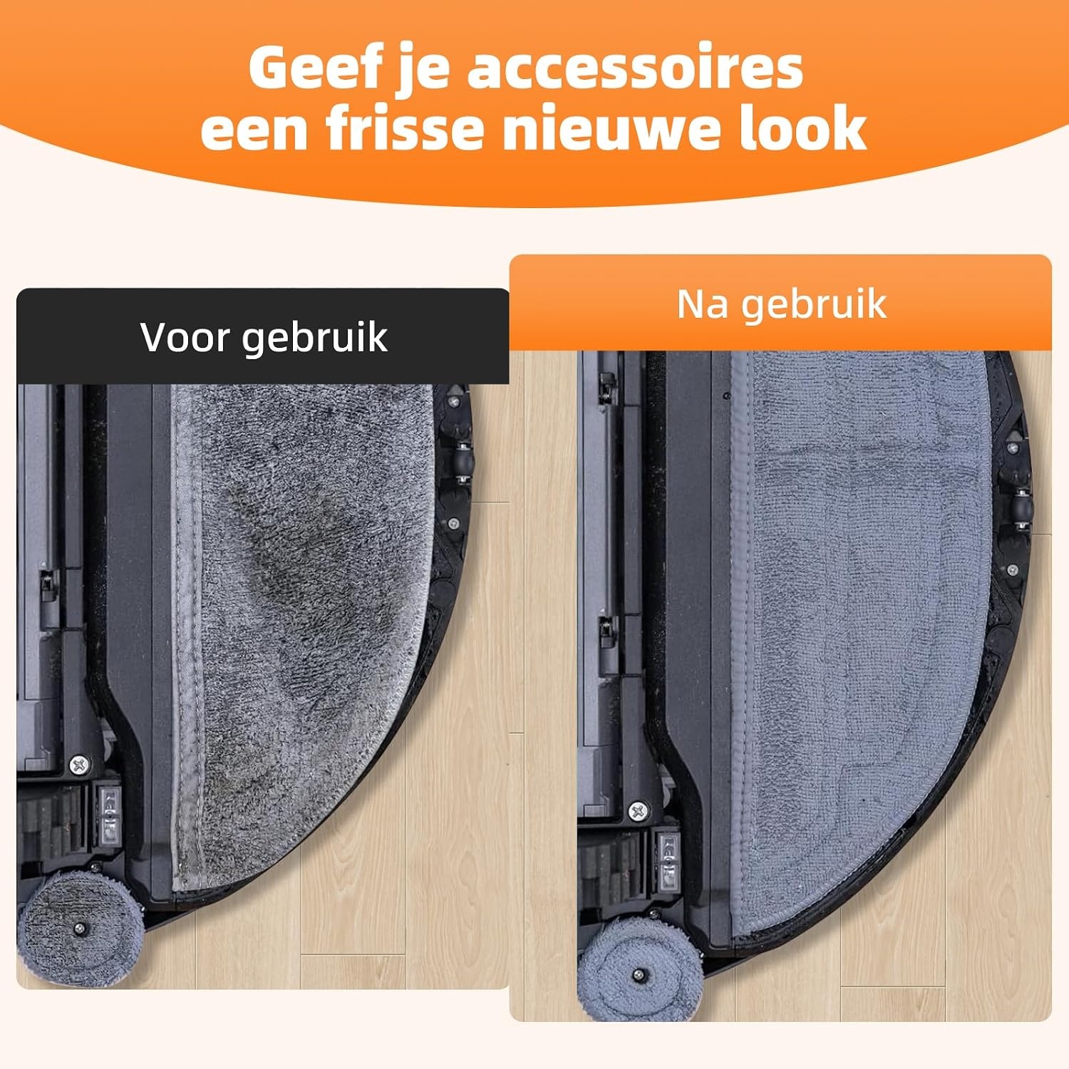 4-delige Accessoireset voor Roborock S8 MaxV Ultra - Filter, Borstels & Dweil