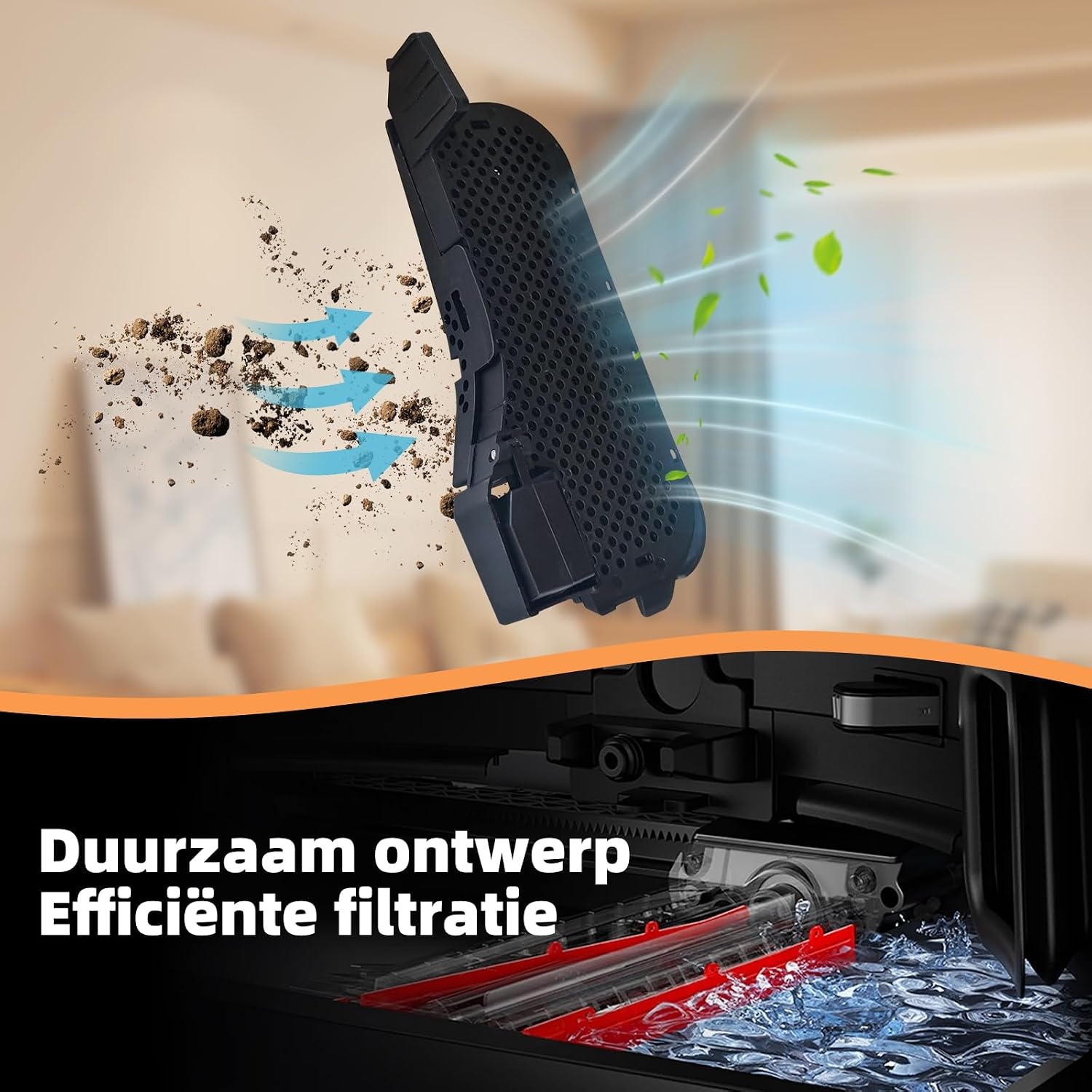 4-delige Accessoireset voor Roborock S8 MaxV Ultra - Filter, Borstels & Dweil