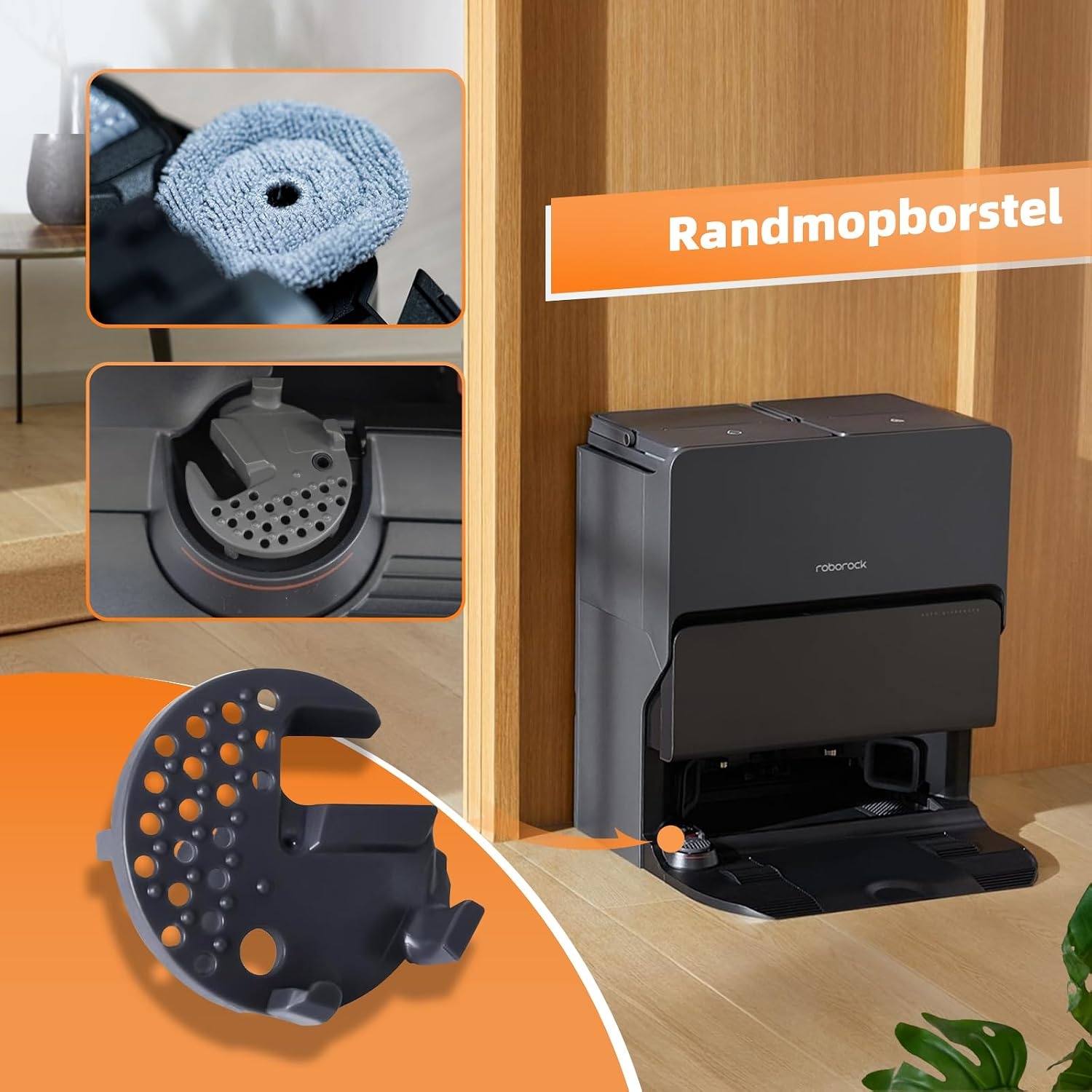 4-delige Accessoireset voor Roborock S8 MaxV Ultra - Filter, Borstels & Dweil