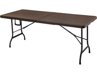 Opklapbare tafel 180 cm bruin met 34% korting