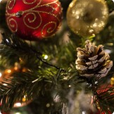 Kunstkerstboom 180cm met houten stam & dennenappels - 34% korting!