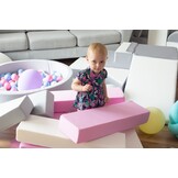 Jenga Speelblokken 15 Stuks - Zacht Schuim - Wit, Babyblauw, Grijs - 35% Korting