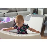 Jenga Speelblokken 15 Stuks - Zacht Schuim - Wit, Babyblauw, Grijs - 35% Korting