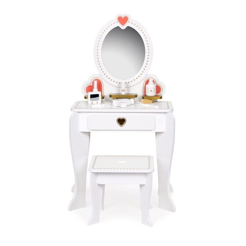 Kinderkaptafel Wit met Spiegel & Accessoires - 34% Korting