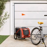 Hondenfietskar Oranje/Zwart Oxford Stof - 34% Korting!