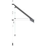 Uittrekbare Luifel 400cm Blauw/Wit Gestreept - 35% Korting